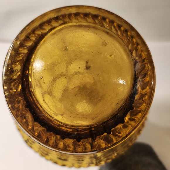 Vintage Empoli Amber Fruit Basket Italian Genie Bottle Decanter- PLEASE READ - Picture 5 of 11